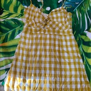 Forever 21 yellow gingham dress